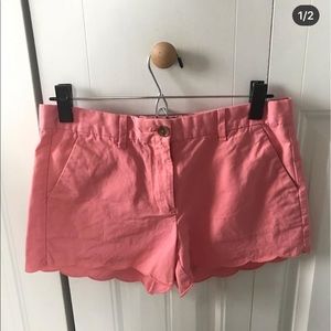 Coral colored shorts perfect for summer!